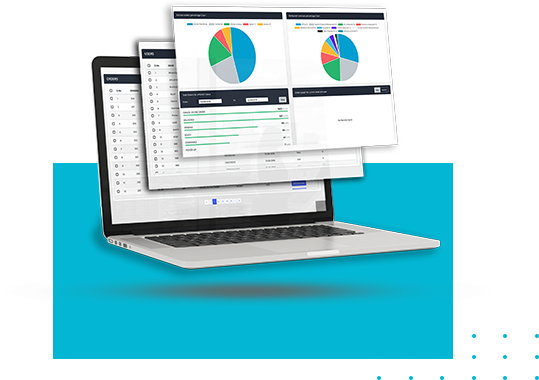 admin panel on laptop