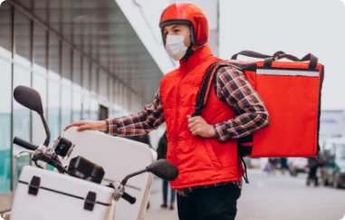 Food delivery person