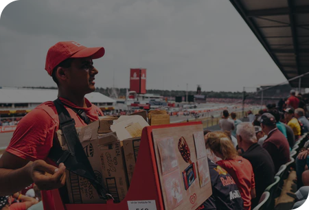 Person delivering food